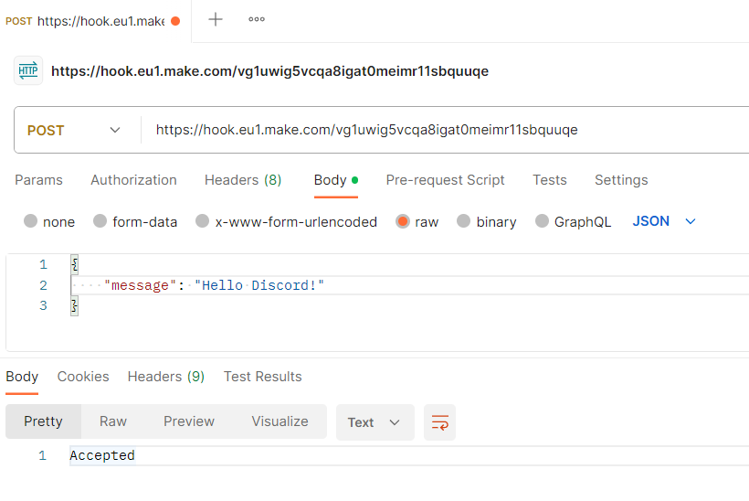 Sending POST request